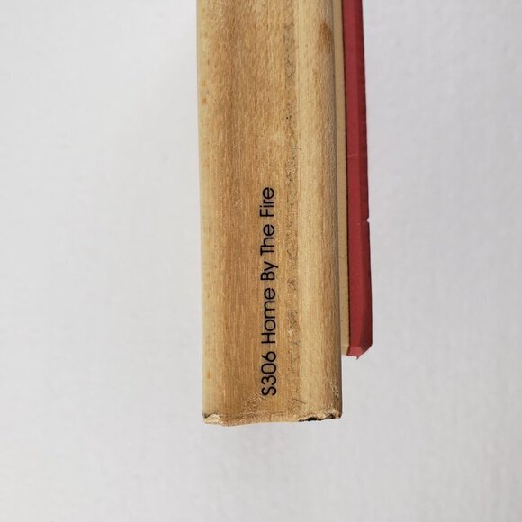 JRL Design S306 Home by the Fire Christmas fireplace log rubber stamp - Picture 4 of 4